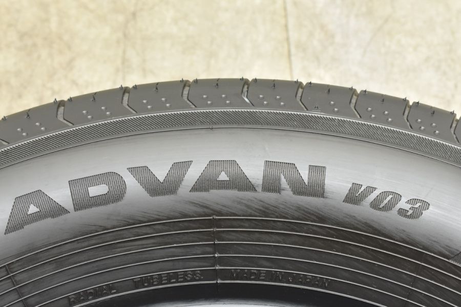 【2023年製 新車外し品】ヨコハマ アドバン V03 225/65R17 4本セット アルファード ヴェルファイア エクストレイル CX-5 CX-8