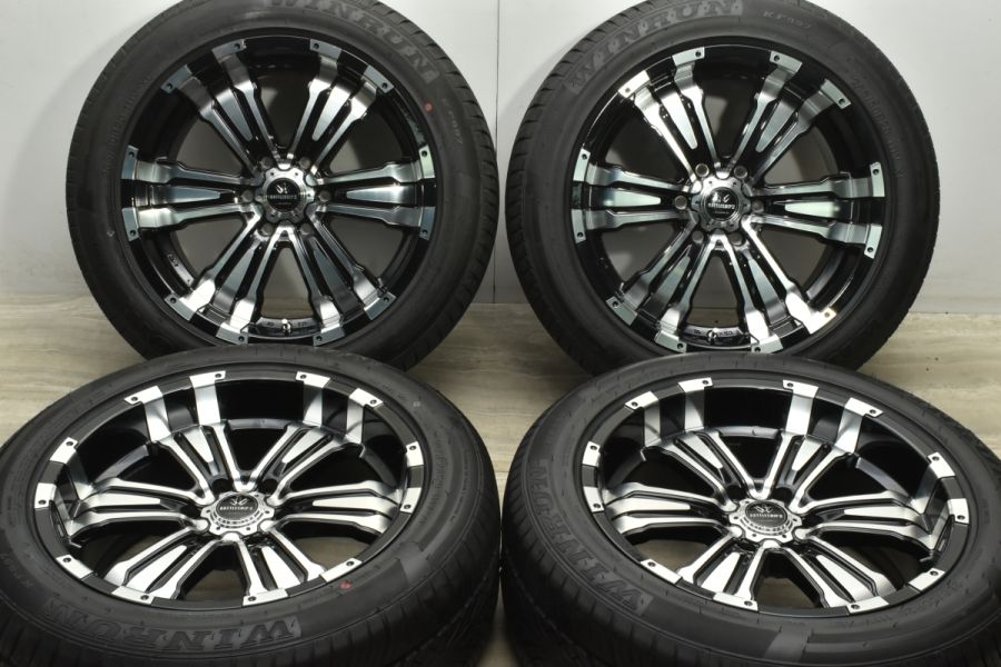 超バリ溝 美品】バトルシップII 20in 9J+20 PCD139.7 ウィンラン KF997 