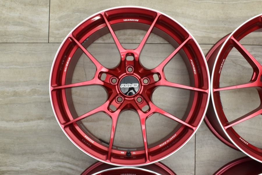 鍛造品 美品】RAYS ボルクレーシング G025 19in 8J +44 PCD114.3 4本