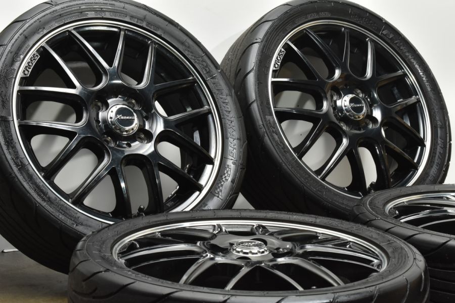 良好品】クロススピード 15in 4.5J +45 PCD100 ナンカン NS-2R 165 