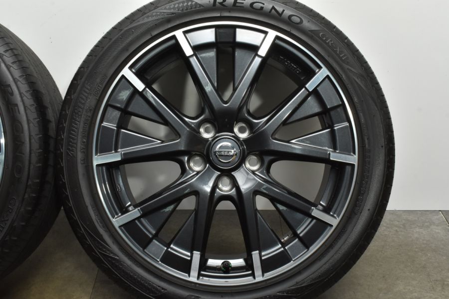 【希少 レグノ付き】ニッサン リーフ ニスモ 純正 18in 7J +45 PCD114.3 ブリヂストン REGNO GR-XII  225/45R18 ジューク ティアナ GR-X2