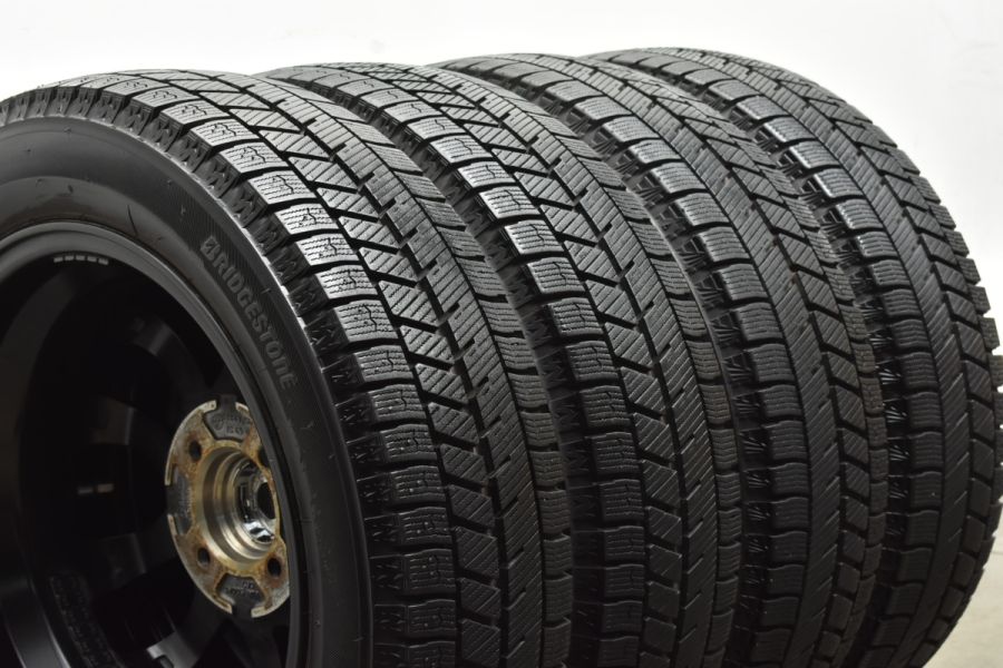 バリ溝】PERO 14in 4.5J +45 PCD100 ブリヂストン ブリザック VRX3 155