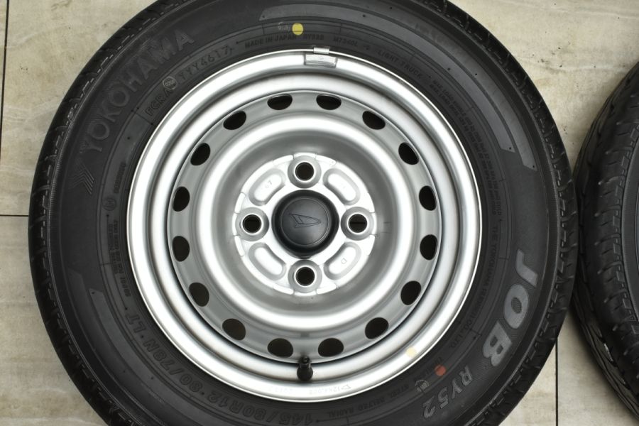 イボ付 バリ溝】ダイハツ ハイゼット 純正 12in 4.00B +40 PCD100 ヨコハマ JOB RY52 145/80R12 LT 交換用  軽トラ 中古 タイヤホイールセット | パーツ販売ナンバーワン