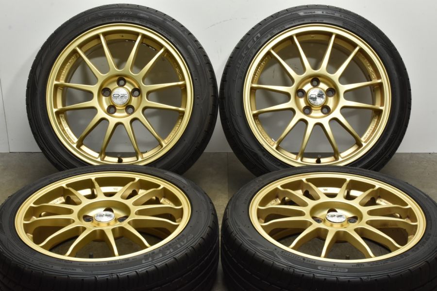 【良好品】OZ スーパーレッジェーラ 17in 7J+48 PCD100 ファルケンZIEX ZE914 215/45R17 インプレッサ BRZ  レガシィ 86 カローラスポーツ