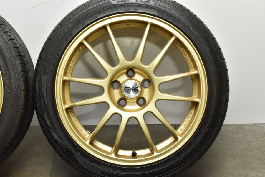 【良好品】OZ スーパーレッジェーラ 17in 7J+48 PCD100 ファルケンZIEX ZE914 215/45R17 インプレッサ BRZ  レガシィ 86 カローラスポーツ