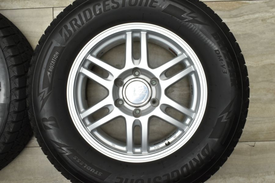 【美品】STING ROKKER 17in 7.5J +25 PCD139.7 ブリヂストン ブリザック DM-V3 265/65R17 プラド  ハイラックス サーフ 交換用