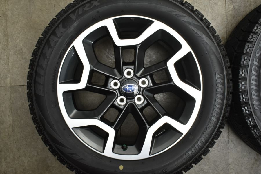 美品】スバル XV 純正 17in 7J +48 PCD100 ブリヂストン ブリザック 