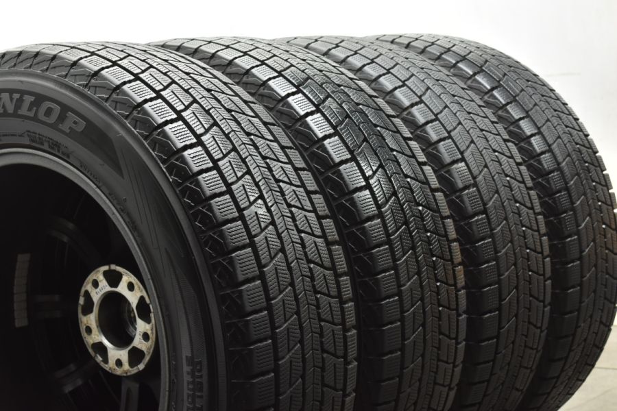 バリ溝 美品】ESTROSA 17in 7.0J+38 PCD114.3 5穴 ダンロップ