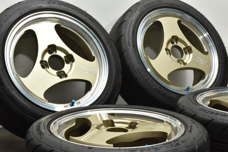 美品】アドバンレーシング oni2 14in 5.5J +45 6J +38 PCD100 シバタイヤ RYDANZ REIVIMAX R23  165/55R14 アルト ワゴンR ミラ ゼスト 中古 タイヤホイールセット | パーツ販売ナンバーワン