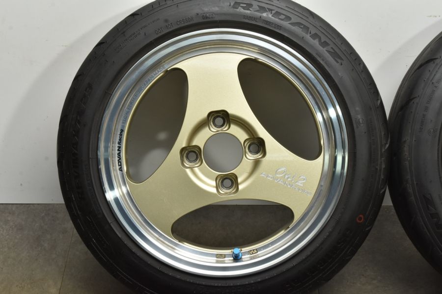 美品】アドバンレーシング oni2 14in 5.5J +45 6J +38 PCD100 シバタイヤ RYDANZ REIVIMAX R23 165/ 55R14 アルト ワゴンR ミラ ゼスト 中古 タイヤホイールセット | パーツ販売ナンバーワン