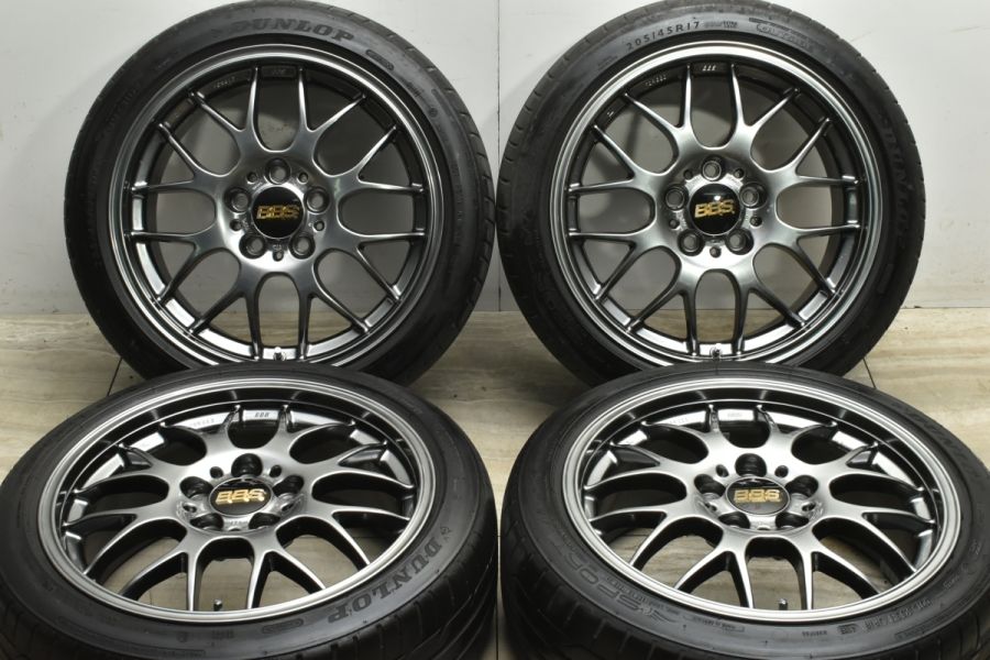 美品 鍛造】BBS RG-R RG785 17in 7.5J +48 PCD112 ダンロップ スポーツマックスGT 205/45R17 MINI  ミニクーパー F55 F56 F57 中古 タイヤホイールセット | パーツ販売ナンバーワン