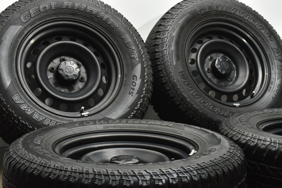 ほぼ新品 FJクルーザー YOKOHAMA GEOLANDAR I/T-S LT 285/75R16 116/113Q 16×８Ｊ６H 139.7 +0 4本set 13ミリ