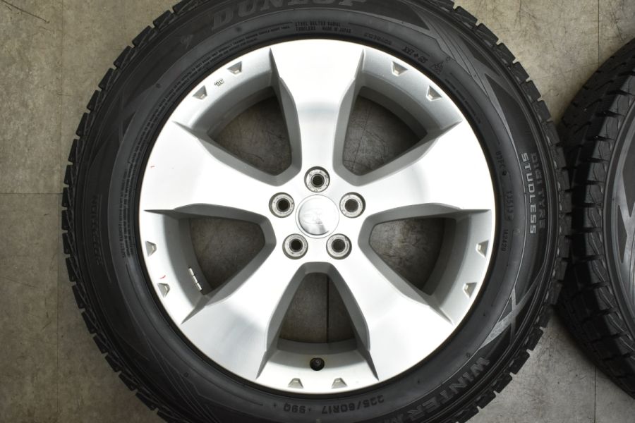 スバル フォレスター 純正 17in 7J +48 PCD100 ダンロップ ウインターマックス SJ8 225/60R17 SUBARU XV 流用  中古 スタッドレスタイヤホイールセット | パーツ販売ナンバーワン