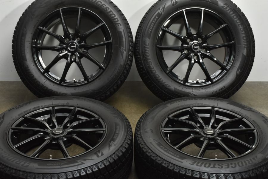 【美品】G-speed 17in 7J +38 PCD114.3 ブリヂストン ブリザック DM-V3 225/65R17 NX ハリアー RAV4  エクストレイル CR-V CX-8 CX-5