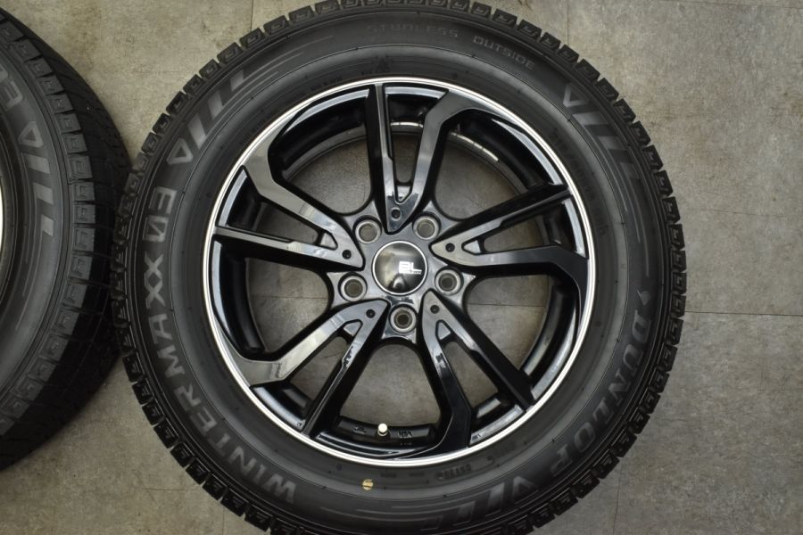 バリ溝 美品】ブランドルライン 16in 6.5J +53 PCD114.3 ダンロップ ウィンターマックス WM03 215/60R16 オデッセイ  ヴェゼル CX-3 中古 スタッドレスタイヤホイールセット | パーツ販売ナンバーワン