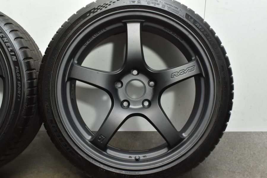 【希少品】RAYS グラムライツ 57CR SPEC-D 18in 7.5J +40 8.5J +37 パイロットスポーツ5 225/40R18  245/35R18 シルビア GRカローラ RX-7