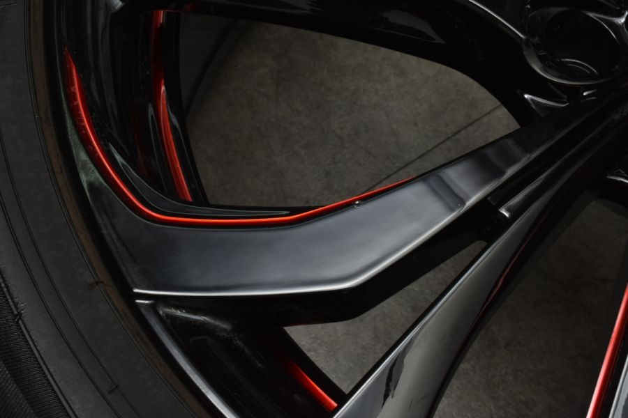 美品 バリ溝】WEDS レオニス TE 18in 8J +42 PCD114.3