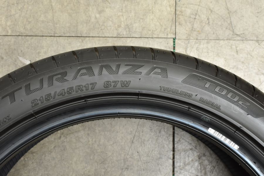 2023年製 バリ溝】ブリヂストン トランザ T002 215/45R17 4本セット