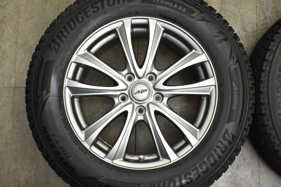 美品】MP-05 17in 7J +48 PCD114.3 ブリヂストン ブリザック DM-V3 225