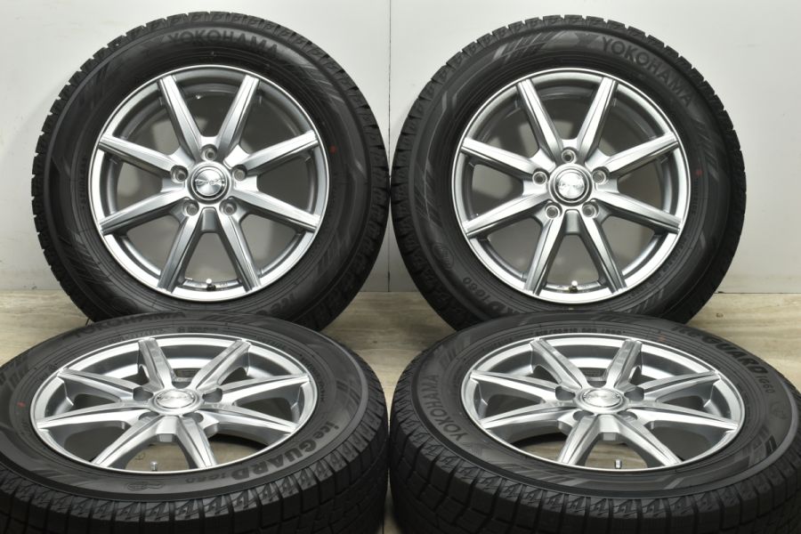 美品】レイシア 16in 6.5J +53 PCD114.3 ヨコハマ アイスガード iG60 215/60R16 エスティマ カムリ オデッセイ  ヴェゼル CX-3 中古 スタッドレスタイヤホイールセット | パーツ販売ナンバーワン