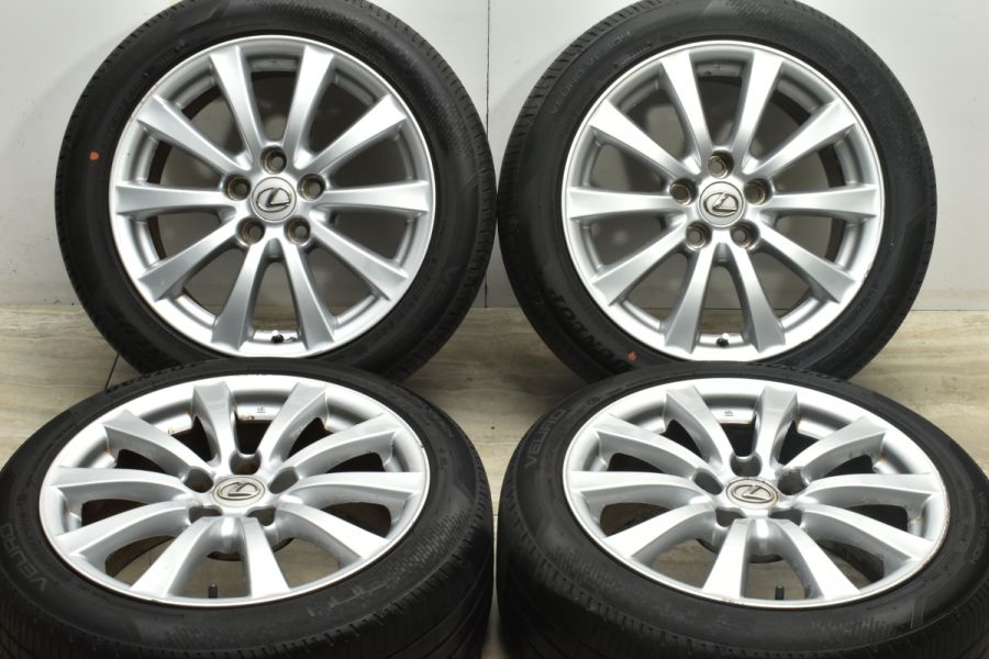 レクサス IS 純正 17in 8J +45 PCD114.3 ダンロップ ビューロ VE304 RC 