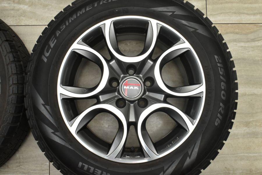 FIAT フィアット16インチ スタッドレスタイヤセット　Mak trino MAK MAK(マック) TORINO(トリノ) 16インチ - 500 (チンクエチェント