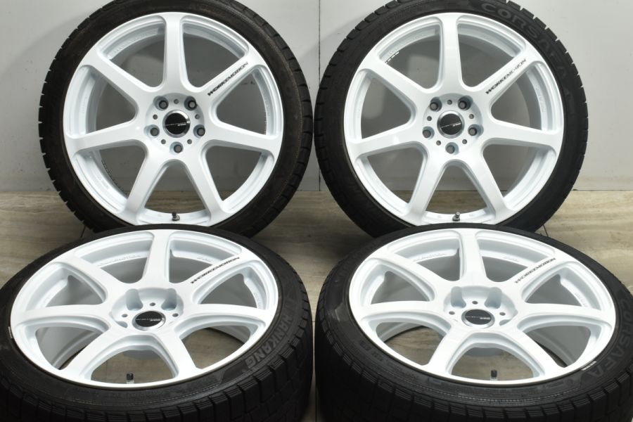 バリ溝】WORK EMOTION T7R 18in 8.5J +38 PCD114.3 ナンカン コルサファ 225/40R18 255/35R18  レクサス IS クラウン スカイライン 中古 スタッドレスタイヤホイールセット | パーツ販売ナンバーワン