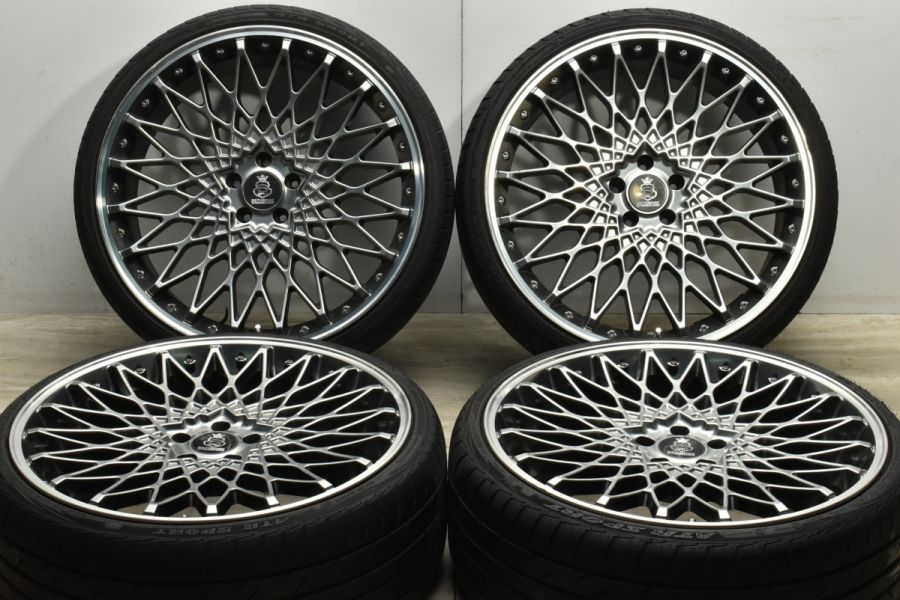 程度良好品】シックスセンス ジュール JM-20 22in 9J +35 PCD114.3 ATRラジアル ATRスポーツ2 245/30R22  アルファード ハリアー 中古 タイヤホイールセット | パーツ販売ナンバーワン