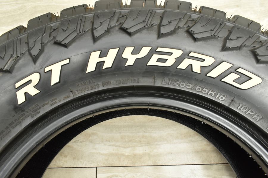 2023年製 バリ溝】モンスタ RTハイブリッド LT285/65R18 4本