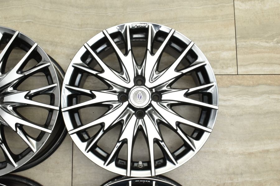 アクア ヴィッツなどに】WORK ピエトラ CT2 17in 7J +52 PCD100 4本