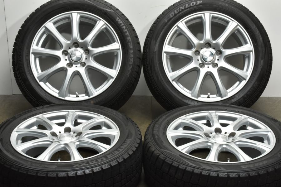 美品 バリ溝】DUFACT 17in 7J +55 PCD114.3 ダンロップ ウィンター 