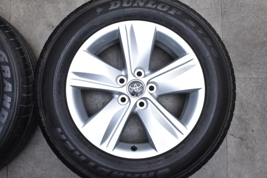 新車外し品】トヨタ 60 ハリアー 純正 17in 7J +39 PCD114.3 ダンロップ グラントレックST30 225/65R17 RAV4  ヴァンガード 流用 中古 タイヤホイールセット | パーツ販売ナンバーワン