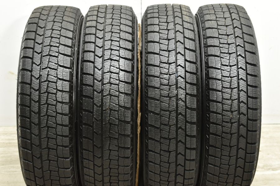 バリ溝 美品】WAREN 14in 4.5J +45 PCD100 ダンロップ ウィンター