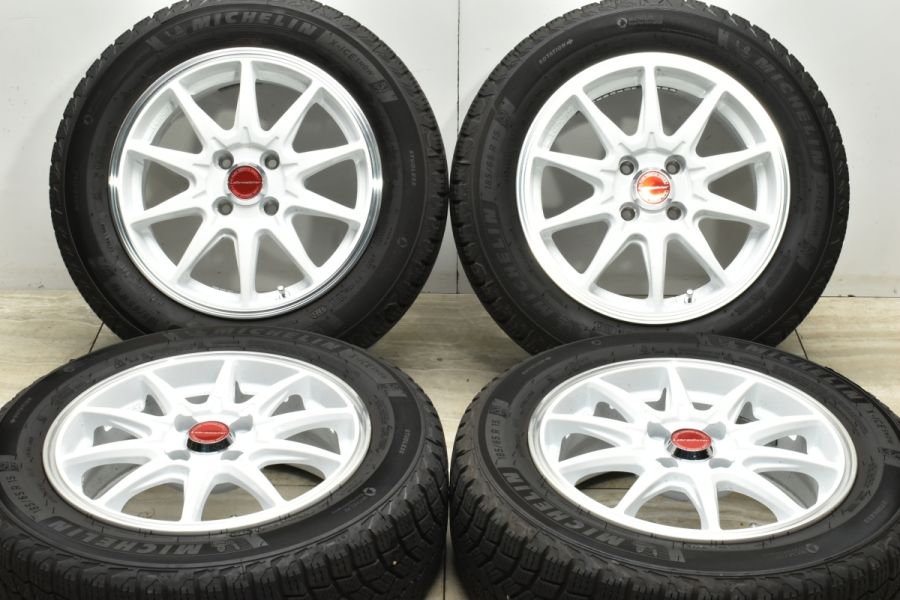 バリ溝 美品】LM-Sport RS10 15in 6J +42 PCD100 ミシュラン X-ICE 