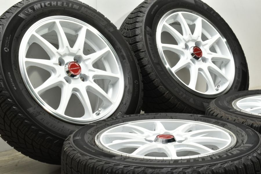 バリ溝 美品】LM-Sport RS10 15in 6J +42 PCD100 ミシュラン X-ICE 