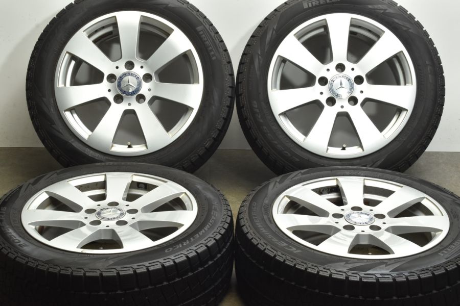 正規品】ベンツ W204 Cクラス 純正 16in 7.5J +43 PCD112 ピレリ