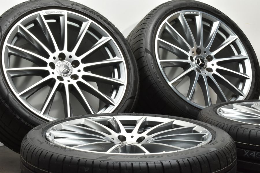 良好品】ベンツ W223 Sクラス AMGライン 純正 20in 9J +34 10J +48.1 PCD112 ピレリ P-ZERO  225/40R20 285/35R20 交換用 中古 タイヤホイールセット | パーツ販売ナンバーワン