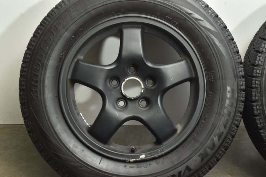 【バリ溝】ニッサン R32 スカイライン 純正 16in 6.5J +40 PCD114.3 ブリヂストン ブリザック VRX 215/65R16  エクストレイル エルグランド