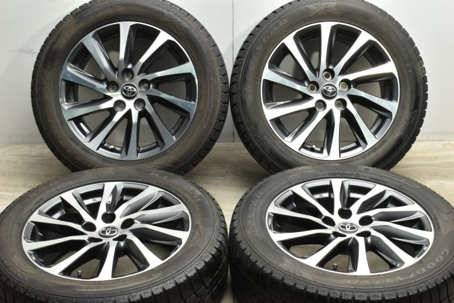 【程度良好品】トヨタ 30 アルファード 純正 17in 6.5J +33 PCD114.3 グッドイヤー アイスナビ6 225/55R17  ヴェルファイア ホイールのみ可