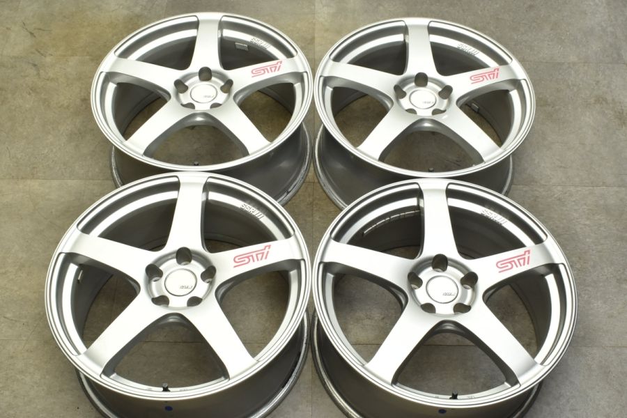 【程度良好】SSR GTV01 19in 8.5J +38 PCD114.3 4本セット VAB WRS STi S4 インプレッサハッチバック  レガシィ レヴォーグ