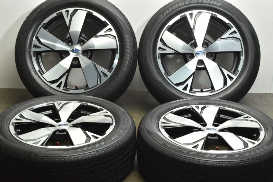 【美品】スバル SK フォレスター アドバンス 純正 18in 7J +48 PCD114.3 ブリヂストン デューラー H/P SPORT  225/55R18 クロストレック