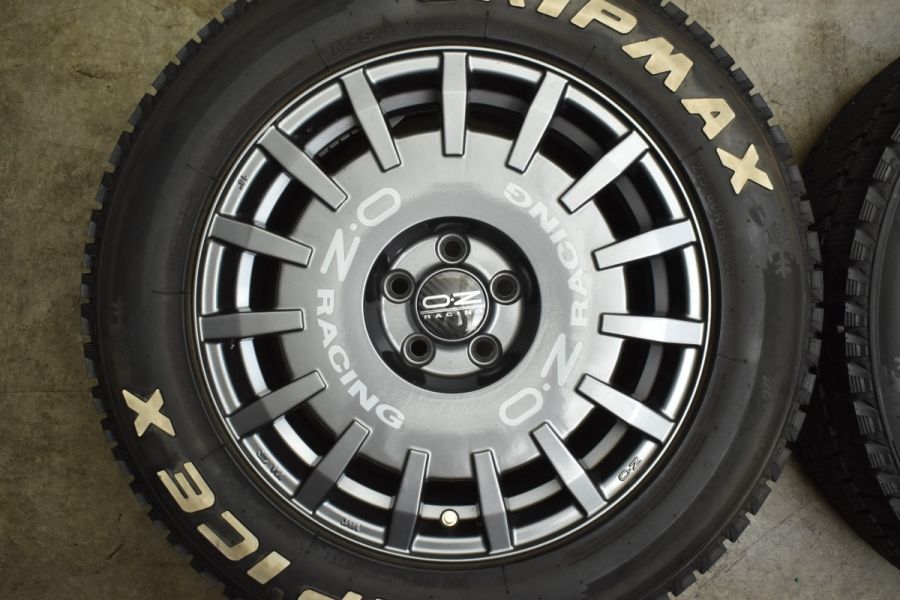 美品 バリ溝】OZ ラリーレーシング 16in 7J+35 PCD100 グリップアイスX 215/60R16 ライズ/ロッキー ハイブリッド  フォレスター 中古 スタッドレスタイヤホイールセット | パーツ販売ナンバーワン