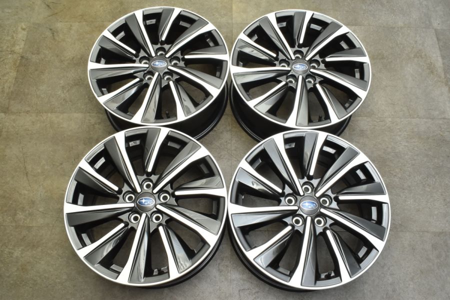 美品】スバル VN レヴォーグ STIスポーツ 純正 18in 7.5J +55 PCD114.3  
