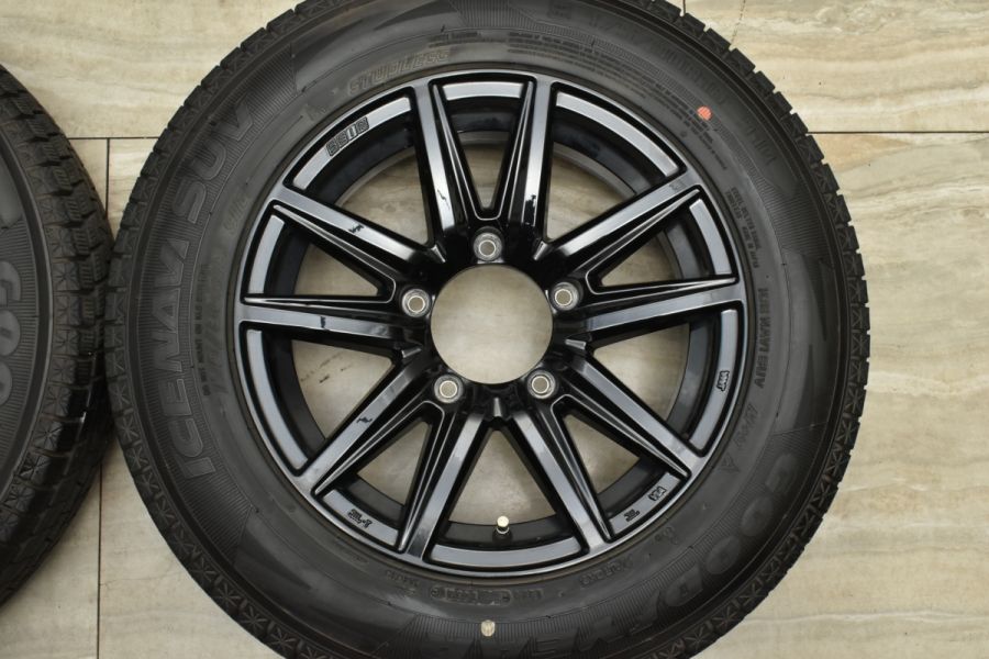 美品】ザインSS 16in 5.5J +22 PCD139.7 グッドイヤー アイスナビSUV 175/80R16 ジムニー AZオフロード  スタッドレス 交換用 中古 スタッドレスタイヤホイールセット | パーツ販売ナンバーワン