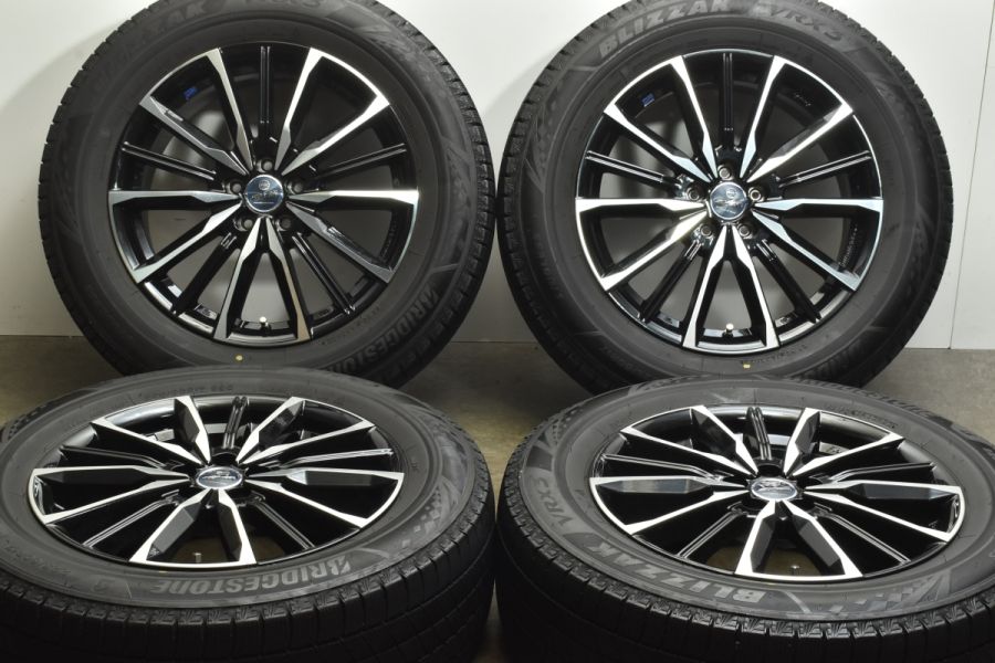 【バリ溝】スマック 17in 7J +48 PCD100 ブリヂストン ブリザック VRX3 225/60R17 SJフォレスター XV  レガシィアウトバック