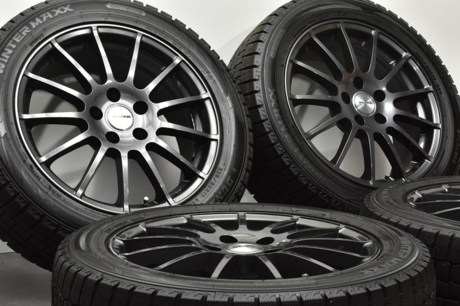 美品】IRVINE 17in 7J +40 PCD112 ダンロップ ウィンターマックス WM02 