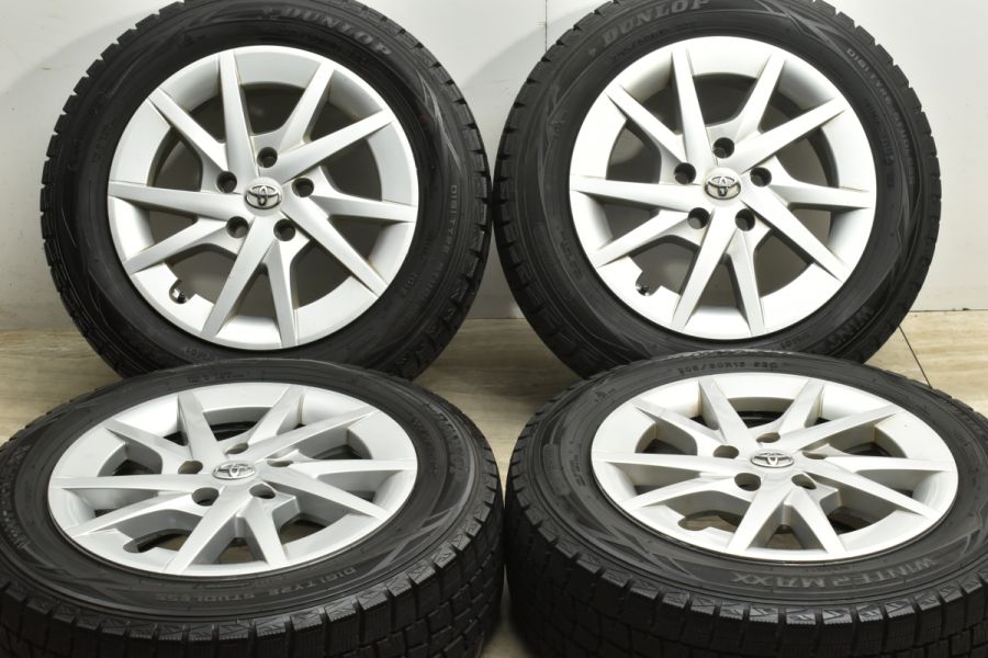 トヨタ プリウスα 純正 16in 6.5J +39 PCD114.3 ダンロップ ウィンターマックス WM01 205/60R16 ノア ヴォクシー  SAI 流用 中古 スタッドレスタイヤホイールセット | パーツ販売ナンバーワン