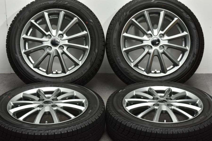 バリ溝 美品】ザック 15in 4.5J +45 PCD100 ヨコハマ アイスガード 