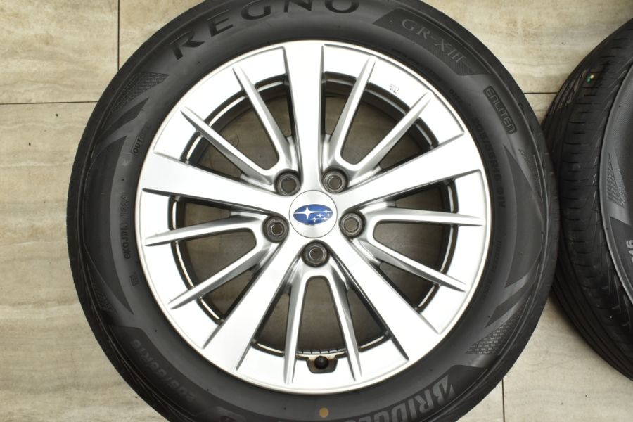 2024年製 9分山】スバル インプレッサスポーツ 純正 16in 6.5J +55 PCD100 ブリヂストン レグノ GR-XIII  205/55R16 BRZ 流用 中古 タイヤホイールセット | パーツ販売ナンバーワン