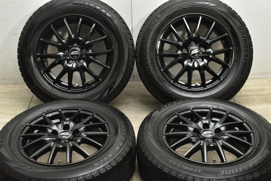 美品】シュナイダー 15in 6J +45 PCD100 ブリヂストン ブリザック VRX 